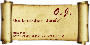 Oestreicher Jenő névjegykártya
